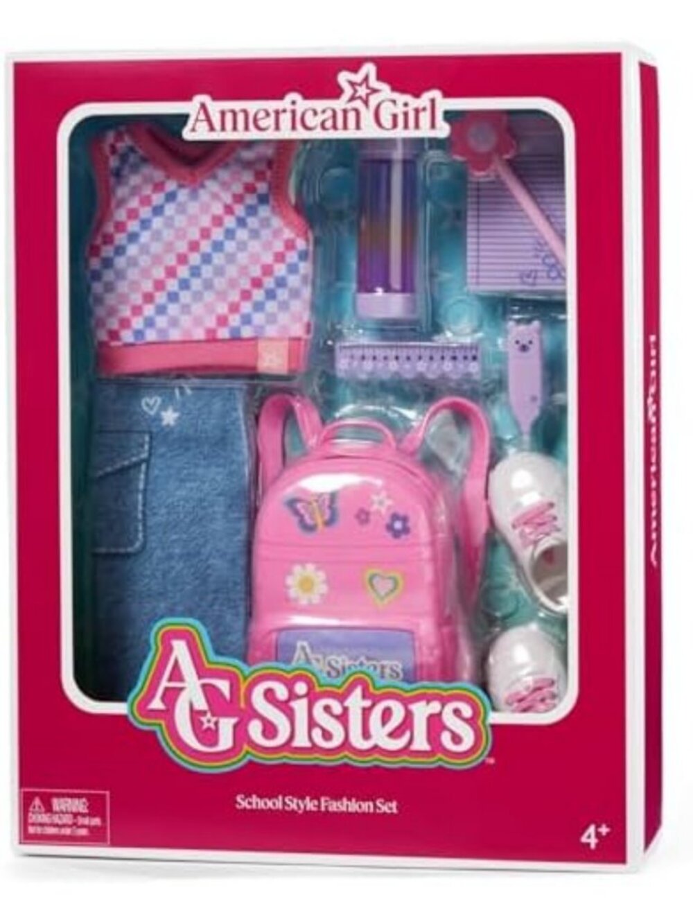 School Style Fashion Set for 14.5-inch Dolls - 10 pcs Doll Clothes, Ages 4 - Picture 6 of 6